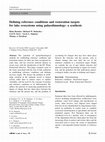 Research paper thumbnail of Defining reference conditions and restoration targets for lake ecosystems using palaeolimnology: a synthesis