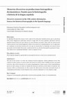 Research paper thumbnail of "Memorias discursivas en producciones lexicográficas decimonónicas. Fuentes para la historiografía e historia de la lengua española"