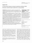 Research paper thumbnail of Corticosteroid therapy increases membrane-tethered while decreases secreted mucin expression in nasal polyps