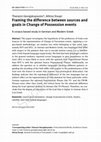 Research paper thumbnail of Framing the difference between sources and goals in Change of Possession events: A corpus-based study in German and Modern Greek