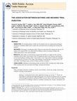 Research paper thumbnail of The association between bathing and weaning trial duration