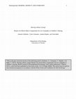 Research paper thumbnail of Sharing without caring? Respect for moral others compensates for low sympathy in children's sharing