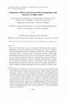 Research paper thumbnail of Long-term effects of preterm birth on language and literacy at eight years