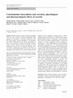 Research paper thumbnail of Catecholamine biosynthesis and secretion: physiological and pharmacological effects of secretin