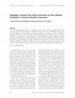 Research paper thumbnail of Embedded, Constant Time Delay Instruction by Peers Without Disabilities in General Education Classrooms