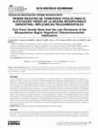 Research paper thumbnail of PRIMER REGISTRO DE TERMITEROS FÓSILES PARA EL PLEISTOCENO TARDÍO DE LA REGIÓN MESOPOTÁMICA (ARGENTINA): IMPLICANCIAS PALEOAMBIENTALES