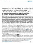 Research paper thumbnail of Pharmacokinetics of 23-epi-26-deoxyactein in women after oral administration of a standardized extract of black cohosh