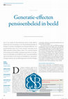 Research paper thumbnail of Generatie-effecten pensioenbeleid in beeld