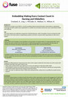 Research paper thumbnail of Embedding Making Every Contact Count in Nursing and Midwifery