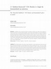 Research paper thumbnail of The “Essential Antithesis”: T.H. Huxley and humankind’s place in nature