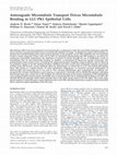 Research paper thumbnail of Anterograde Microtubule Transport Drives Microtubule Bending in LLC-PK1 Epithelial Cells