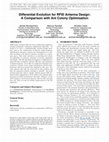 Research paper thumbnail of Differential evolution for RFID antenna design