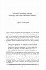 Research paper thumbnail of "Infecting, Simulating, Judging: Tolstoy’s Search for an Aesthetic Standard"