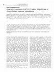 Research paper thumbnail of Heat-shock protein (HSP70-2) allelic frequencies in three distinct Mexican populations