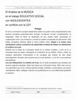 Research paper thumbnail of El análisis de la música en el trabajo educativo social con adolescentes en conflicto con la ley penal