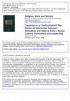 Research paper thumbnail of Coexistence or Confrontation? The Politics of Interaction between Orthodoxy and Islam in Putin’s Russia: Culture, Institutions and Leadership