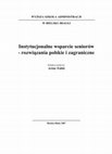 Research paper thumbnail of Instytucjonalne wsparcie seniorów. Rozwiązania polskie i zagraniczne