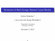 Research paper thumbnail of Estimation of Multi-Granger Network Causal Models