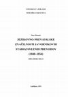 Research paper thumbnail of Jezikovno-prevajalske značilnosti Javornikovih starozaveznih prevodov (1848-1854) [Linguistic-translation features of Old Testament translations by Javornik]