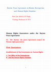 Research paper thumbnail of Dayton  Peace Agreement  on Bosnia  Herzegovina                                          and  Human Rights Situation,  Prof. Dr. Dr.  SHALLUF  Hadi