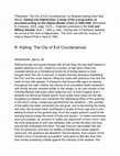 Research paper thumbnail of PESHAWAR: The City of Evil Countenances by Rudyard Kipling