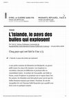 Research paper thumbnail of Islande. Le pays des bulles qui explosent. Libération 16 août 2010