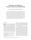 Research paper thumbnail of (PI) and Blakely, J.A. (PI) "From Gaza to Hebron in the Mamluk period: a stopover at Kh. al-Sukkariya," Bulletin of the American Schools of Oriental Research 369, 2013, pp. 201–229.