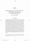 Research paper thumbnail of Terrorism and Counter-Terrorist Responses: The Role of International Criminal Jurisdictions