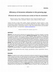 Research paper thumbnail of Efficiency of threonine utilization in the growing pigs