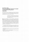 Research paper thumbnail of La forme-camp. Pour une généalogie des lieux de transit et d’internement du présent