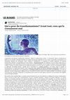 Research paper thumbnail of Qui a peur du transhumanisme? Avant tout, ceux qui le connaissent mal