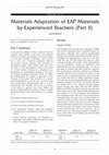 Research paper thumbnail of Materials Adaptation of EAP Materials by Experienced Teachers (Part 2)