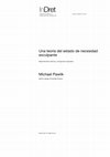 Research paper thumbnail of Michael Pawlik - "Una teoría del estado de necesidad exculpante"