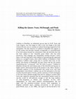 Research paper thumbnail of "Killing the Queen: Yeats, McDonagh, and Punk"  (Gender, Sex, and Sexuality, 2014)