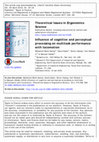 Research paper thumbnail of Influence of cognitive and perceptual processing on multitask performance with locomotion