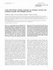 Research paper thumbnail of Acute and chronic cytokine responses to resistance exercise and training in people with multiple sclerosis