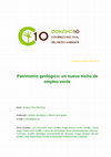 Research paper thumbnail of Patrimonio geológico: un nuevo nicho de empleo verde