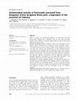 Research paper thumbnail of Antimicrobial activity of flavonoids extracted from bergamot (Citrus bergamia Risso) peel, a byproduct of the essential oil industry