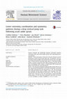 Research paper thumbnail of Lower extremity coordination and symmetry patterns during a drop vertical jump task following acute ankle sprain