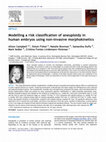 Research paper thumbnail of Modelling a risk classification of aneuploidy in human embryos using non-invasive morphokinetics