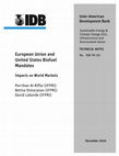 Research paper thumbnail of European Union and United States Biofuel Mandates Impacts on World Markets