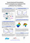 Research paper thumbnail of Towards hearing-aid personalization: preference elicitation from audiological data