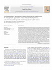 Research paper thumbnail of Local stakeholders’ perception of muddy flood risk and implications for management approaches: A case study in Alsace (France)