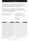 Research paper thumbnail of Madrid study on the prevalence and characteristics of outpatients with dual pathology in community mental health and substance misuse services