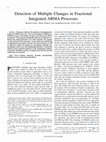 Research paper thumbnail of Detection of Multiple Changes in Fractional Integrated ARMA Processes