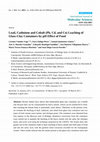 Research paper thumbnail of Lead, Cadmium and Cobalt (Pb, Cd, and Co) Leaching of Glass-Clay Containers by pH Effect of Food