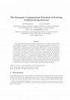 Research paper thumbnail of The emergent computational potential of evolving artificial living systems