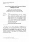 Research paper thumbnail of EFL Teacher Perceptions of Error Correction in Grammar Teaching: A Case Study