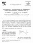 Research paper thumbnail of Determination of terbutaline sulfate and its degradation products in pharmaceutical formulations using LC