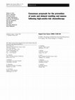 Research paper thumbnail of Consensus proposals for the prevention of acute and delayed vomiting and nausea following high-emetic-risk chemotherapy